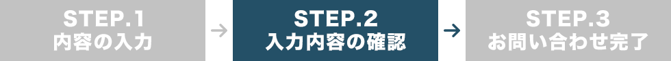 STEP.2 入力内容の確認